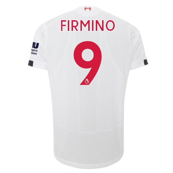 Camiseta Liverpool NO.9 Firmino Replica Segunda Ropa 2019/20 Blanco